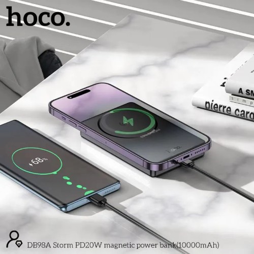 Hoco DB98A Storm PD 20W 10000mAh Slim Magnatic Power Bank