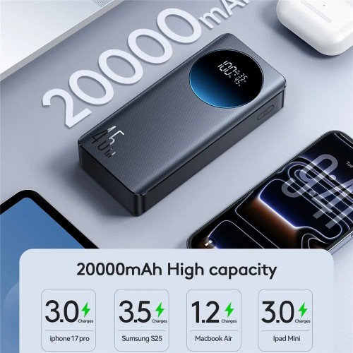 JOYROOM JR-PBF02 Pro 20000mAh 45W Fast Charging Digital Display Power Bank